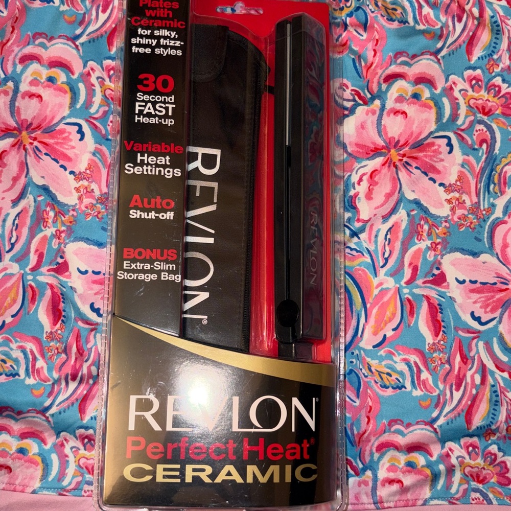 Revlon Perfect Heat Ceramic Straightener with 1 Inch Plates